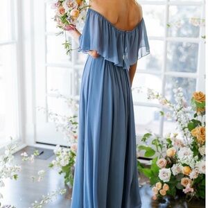 Revelry Bridesmaid Dress Dusty Blue